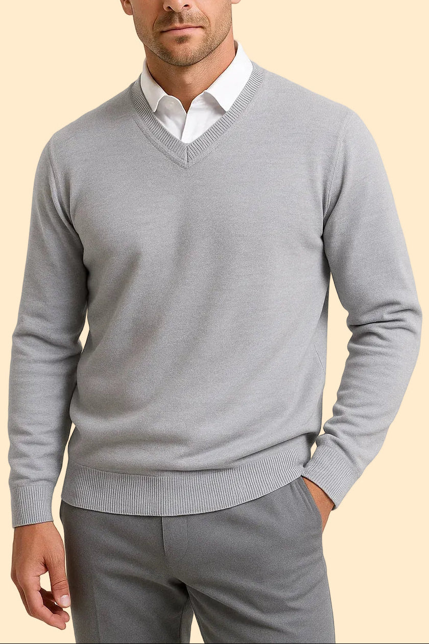 Slim Fit Trui met V-hals