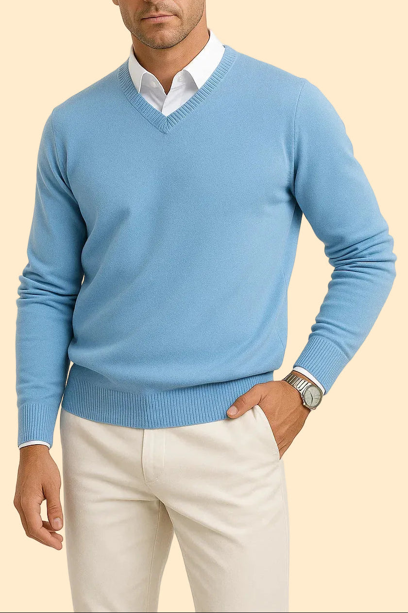 Slim Fit Trui met V-hals