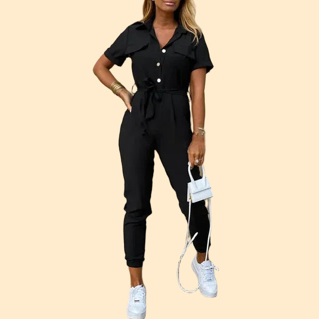Utility Jumpsuit met Tailleceintuur