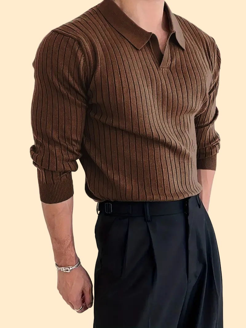 Muscle Fit Knit Sweater